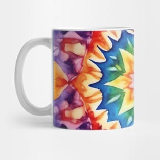 Kaleidoscope mandala pattern, tie dye Mug